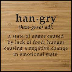Don’t be Hangry