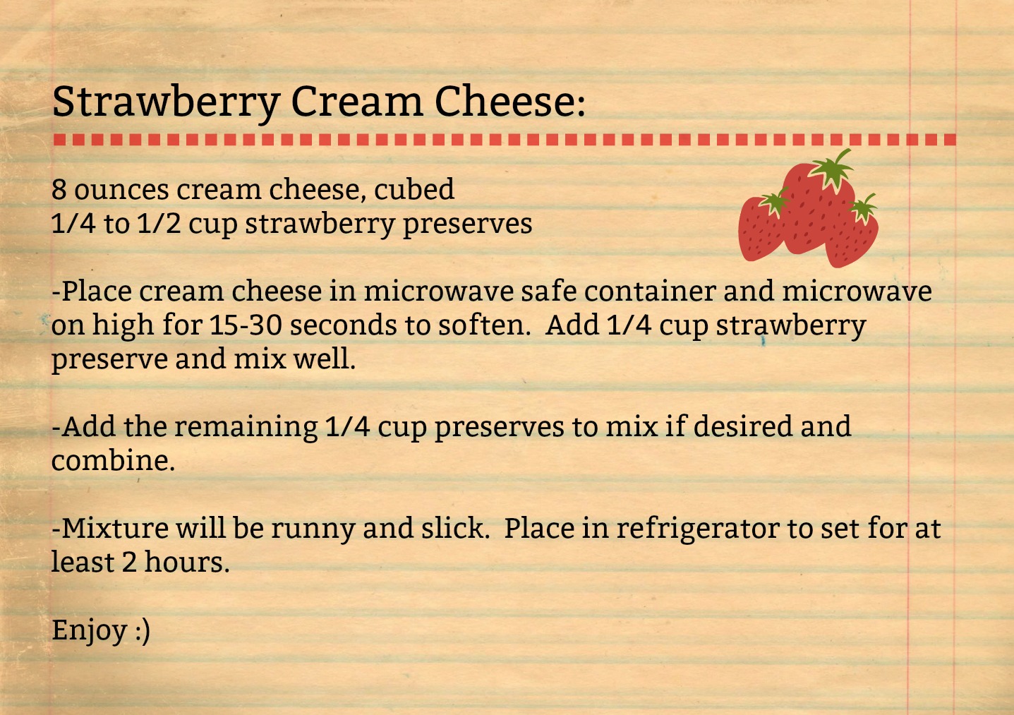 Strawberry Cream Cheese-recipe