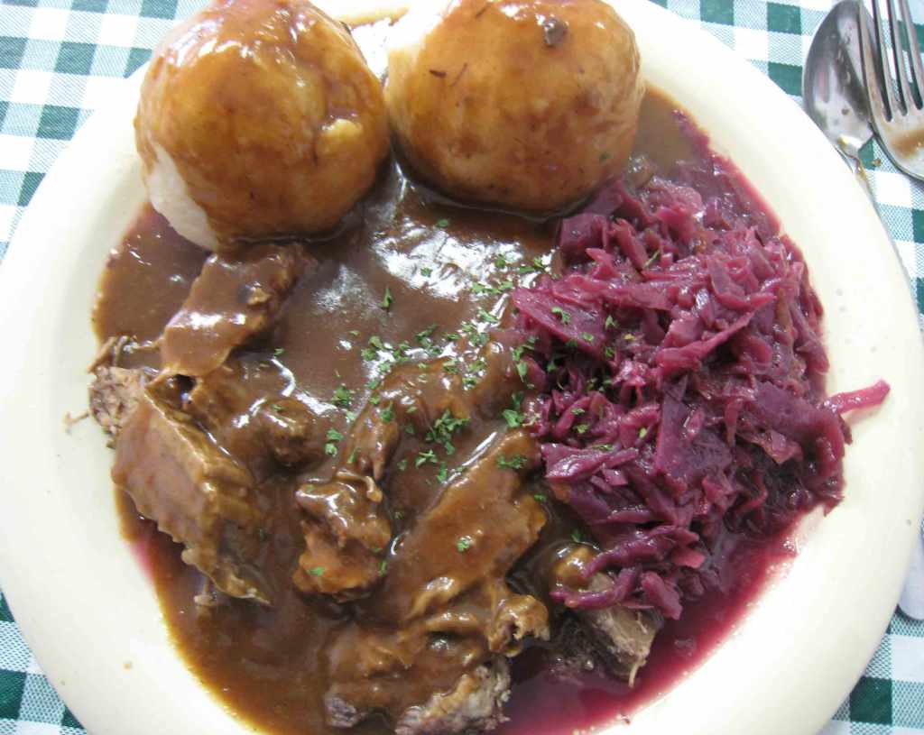 Traditional Sauerbraten with Gingersnap Gravy