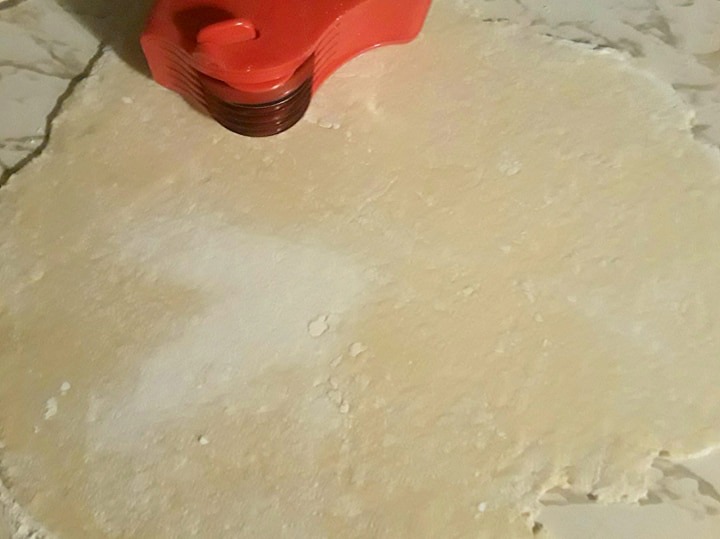 cutting dough