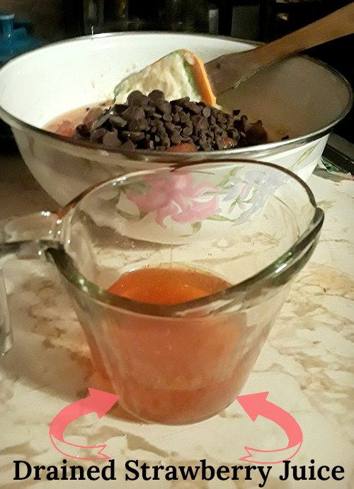 drained juice