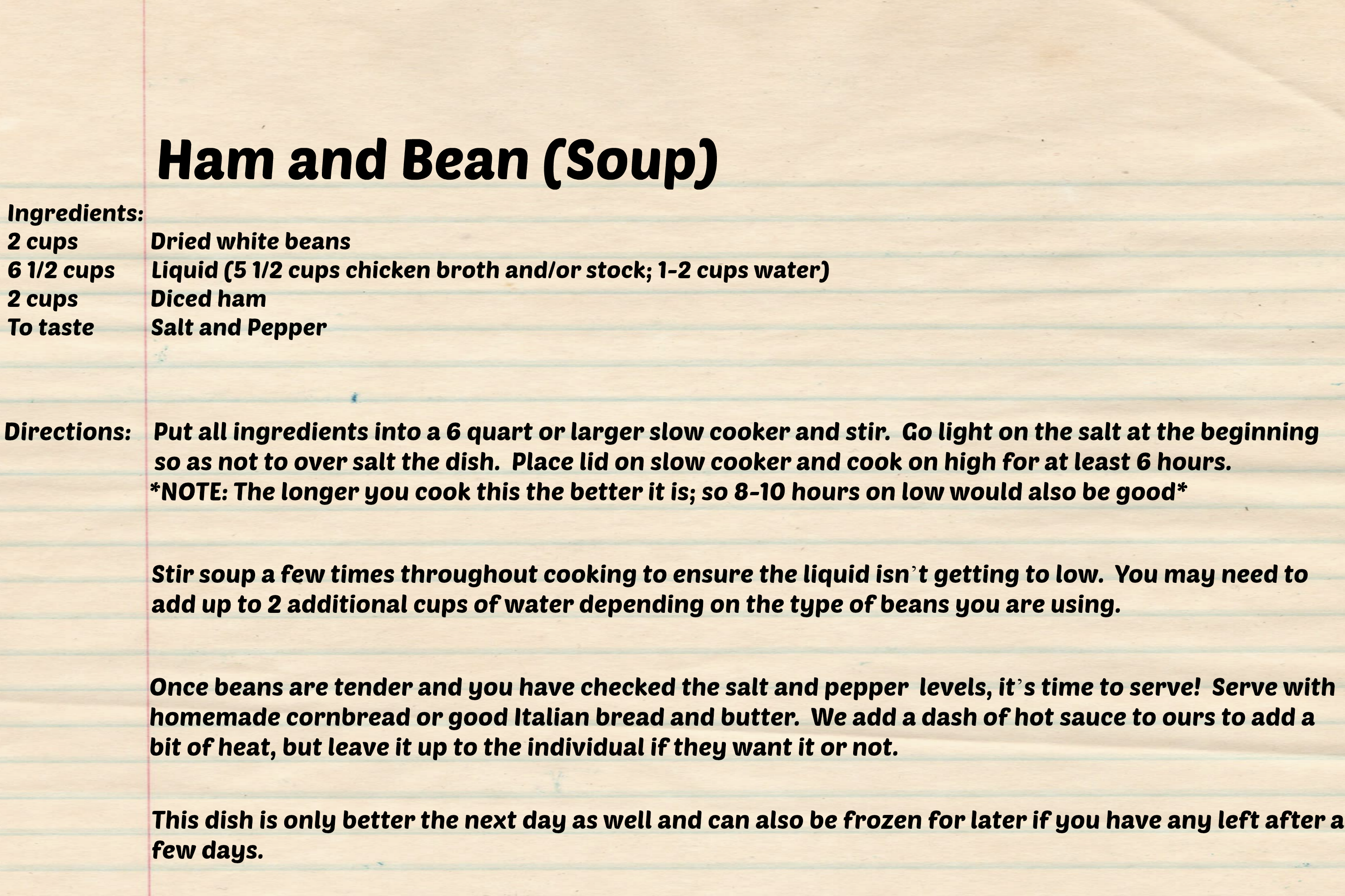 Ham and Beans