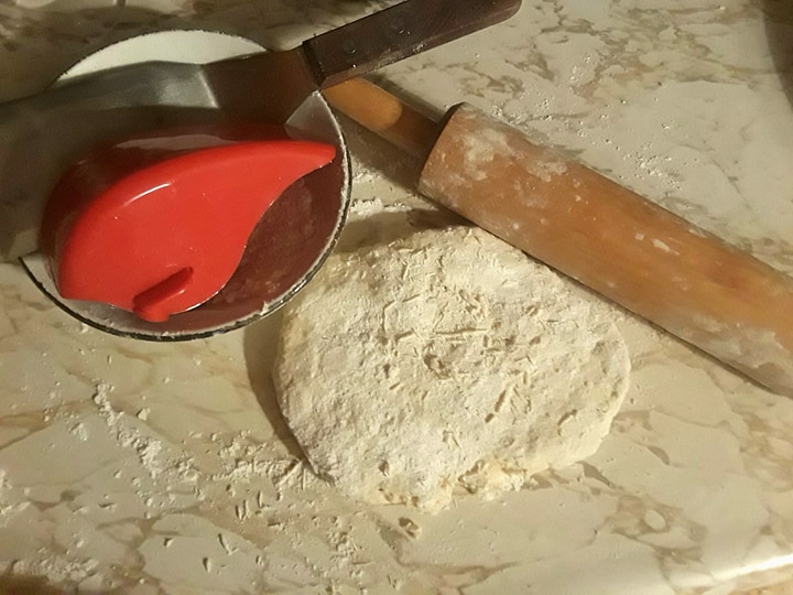 tools and dough