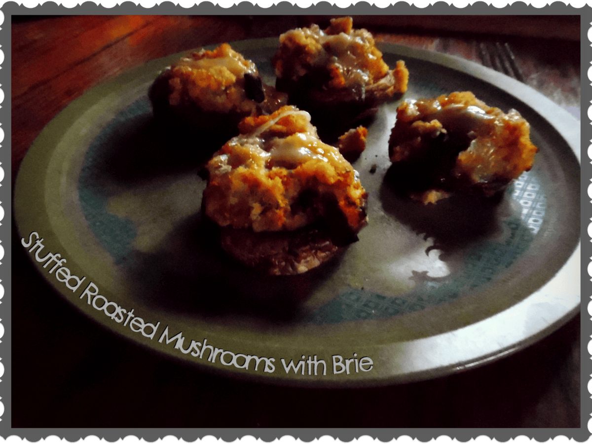 Stuffed Roasted Mushrooms with&nbsp;Brie