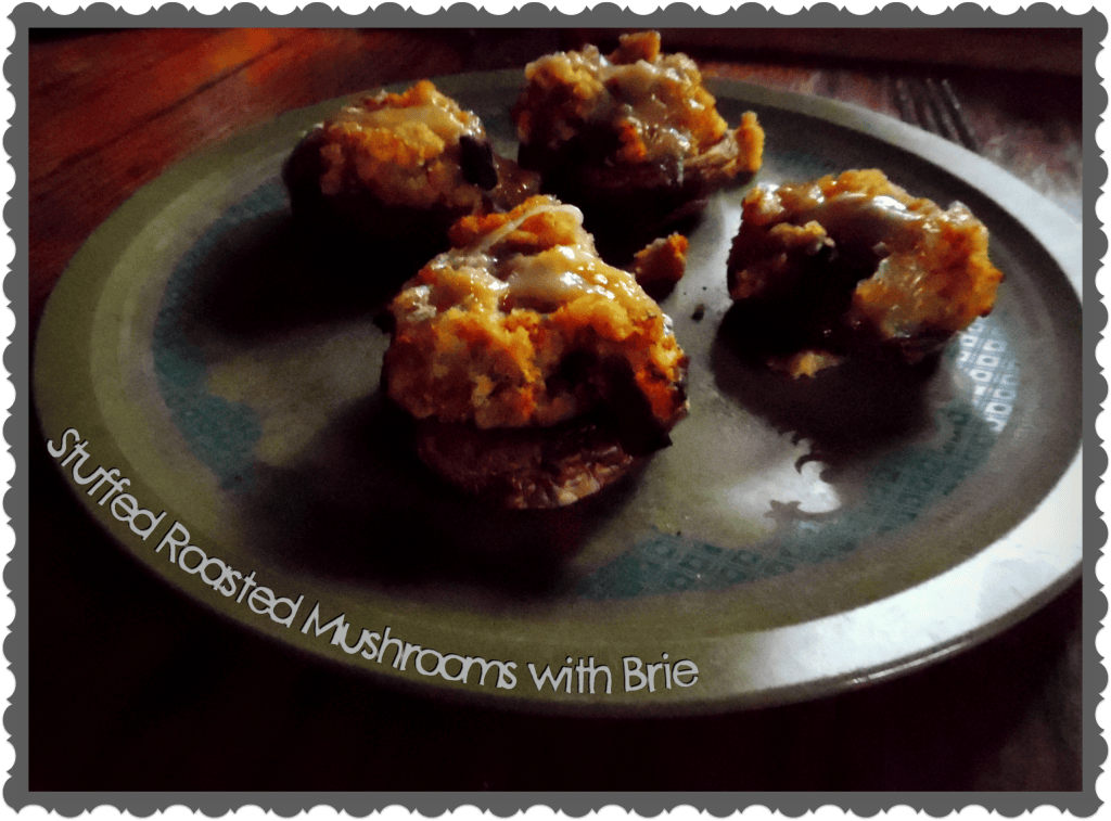 Stuffed Roasted Mushrooms with&nbsp;Brie