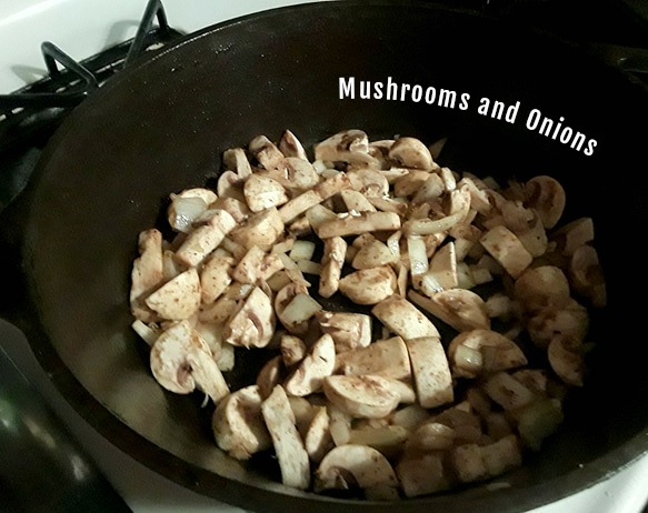 mushrooms and onions
