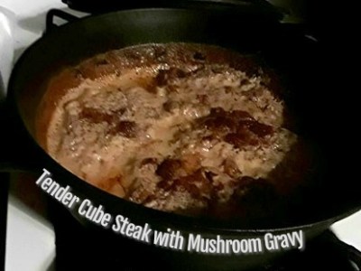 Tender Cube Steak with Mushroom&nbsp;Gravy
