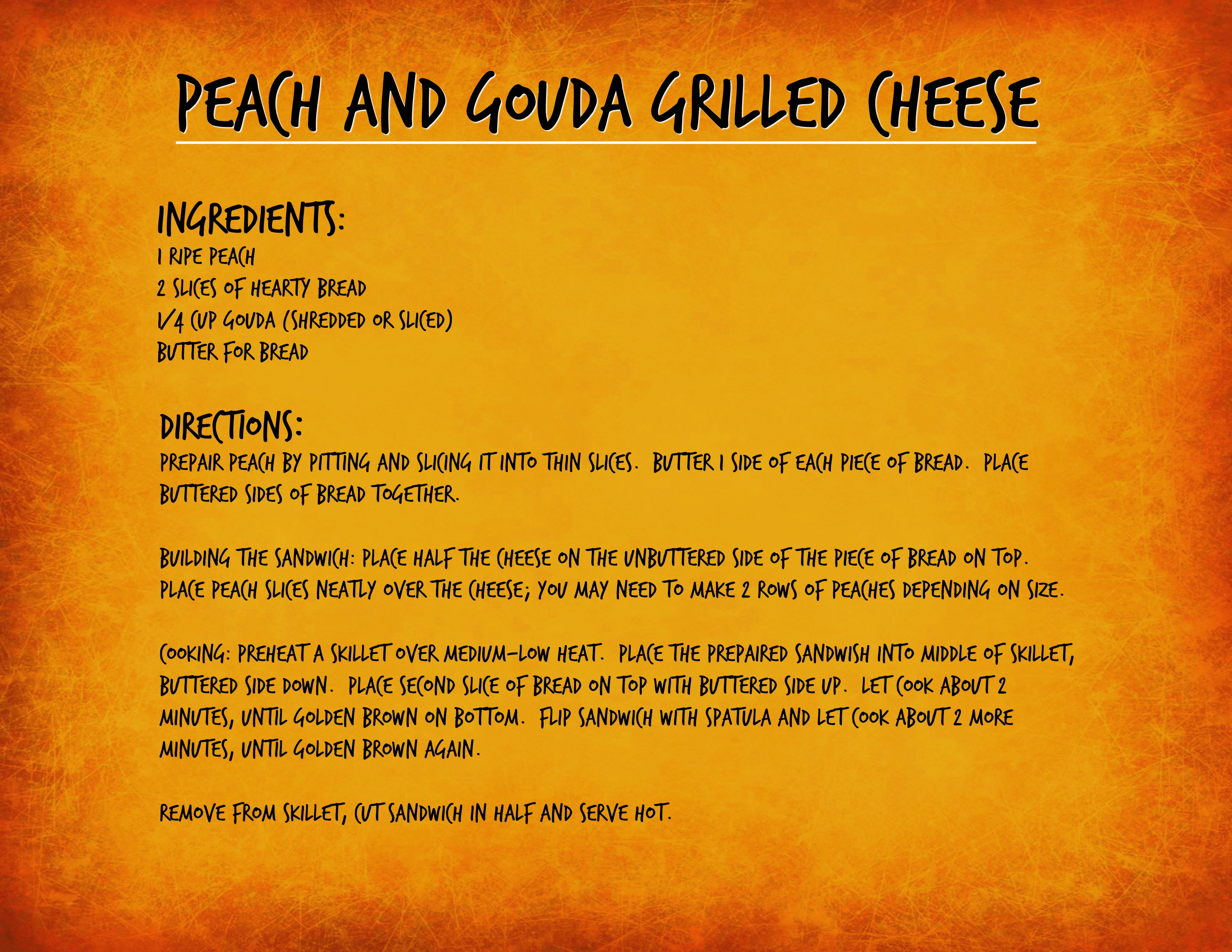 Peach and Gouda Recipe