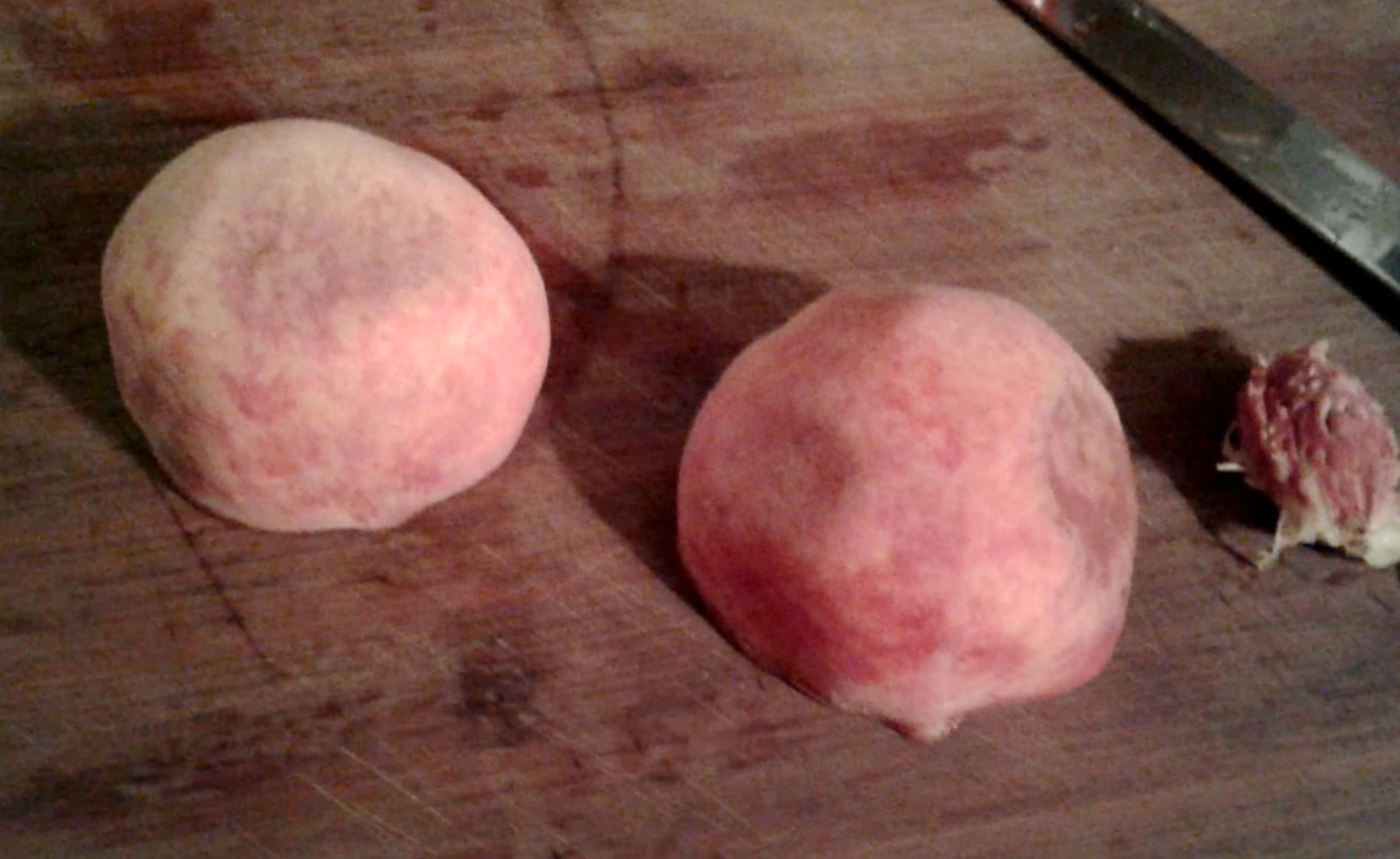 pitted peach