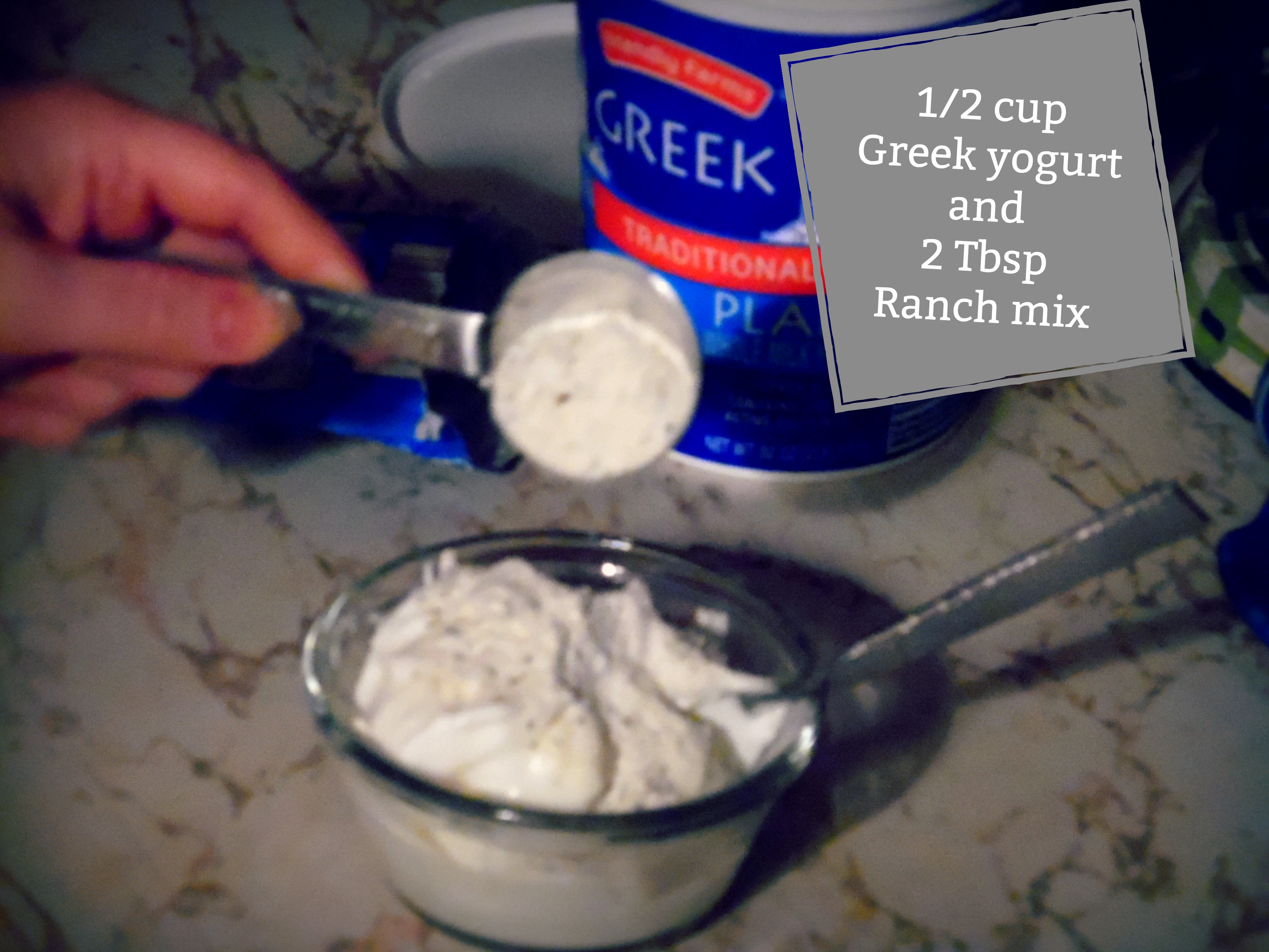 Yogert and ranch