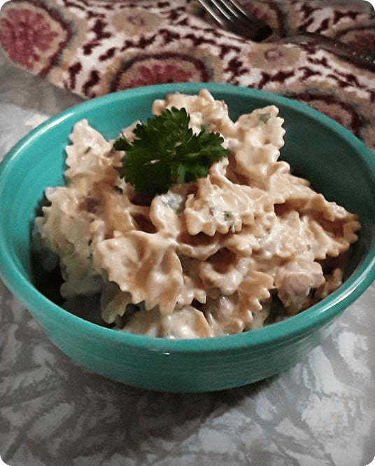 Creamy Goat Cheese Tuna Noodle