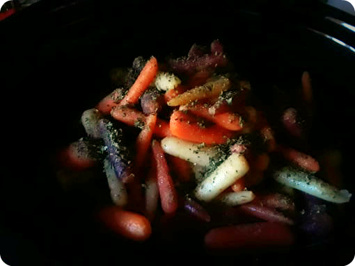 veggies in pot