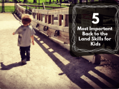 The 5 Most Important Back to the Land/Homesteading Skills Every Kid Should&nbsp;Know