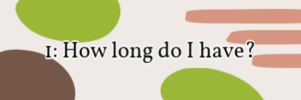 Knowing how long you have to start preparing is key for any situation.  See how we calculate that here.