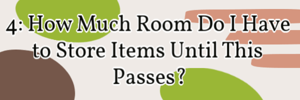 Struggling to find space to store your emergency prepping items?  Find out how we did it in a small apartment and in our current house here (summery).