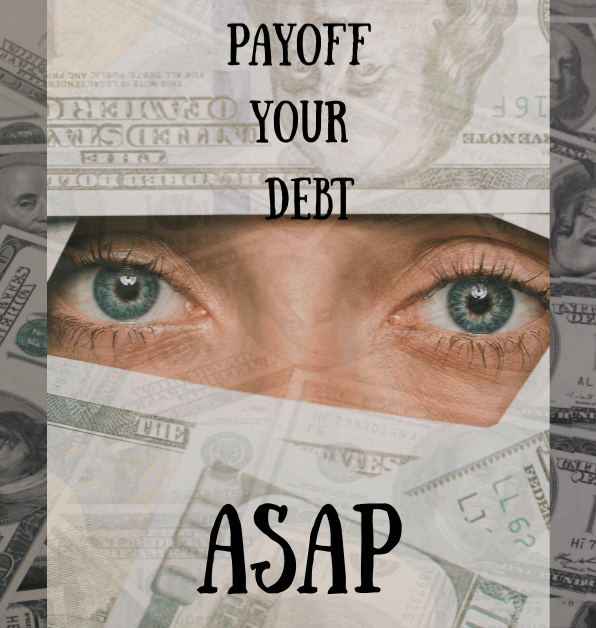 Inspiration and tips to pay off your debt fast from TreadlingHome.
